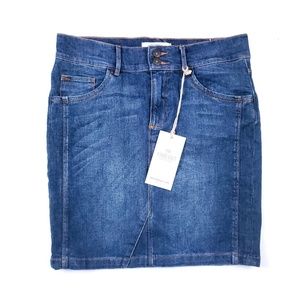 Timeout Women Jean Skirt Jill Color Blue Size Waist 30" - NWT